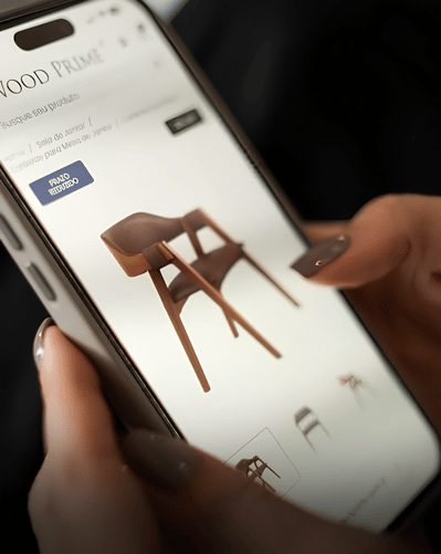 Site da Wood Prime desenvolvido pela Holycom