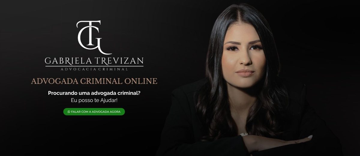 Banner de site Gabriela Trevizan advogada criminalista online